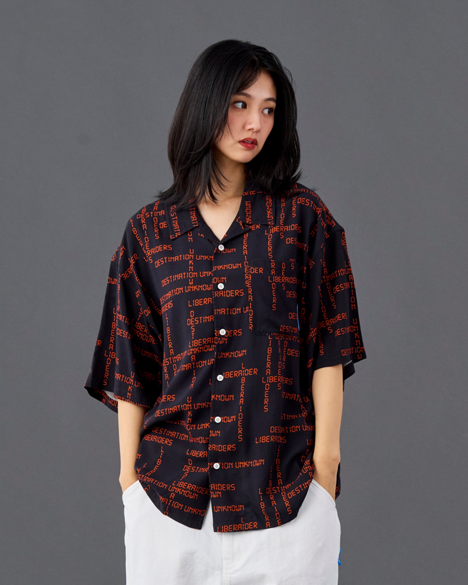 DIGITAL LOGO RAYON S/S SHIRT