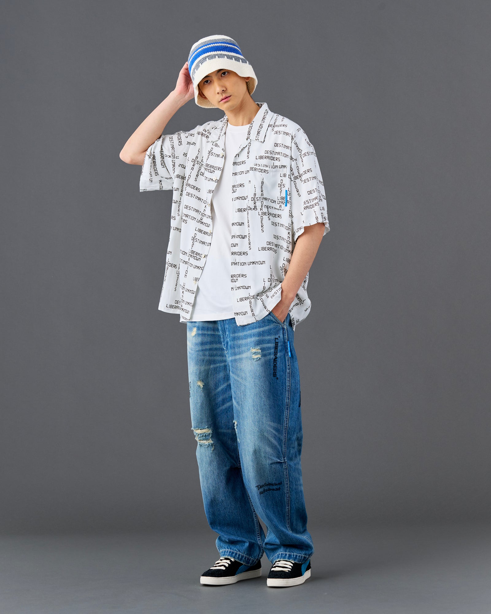 DIGITAL LOGO RAYON S/S SHIRT
