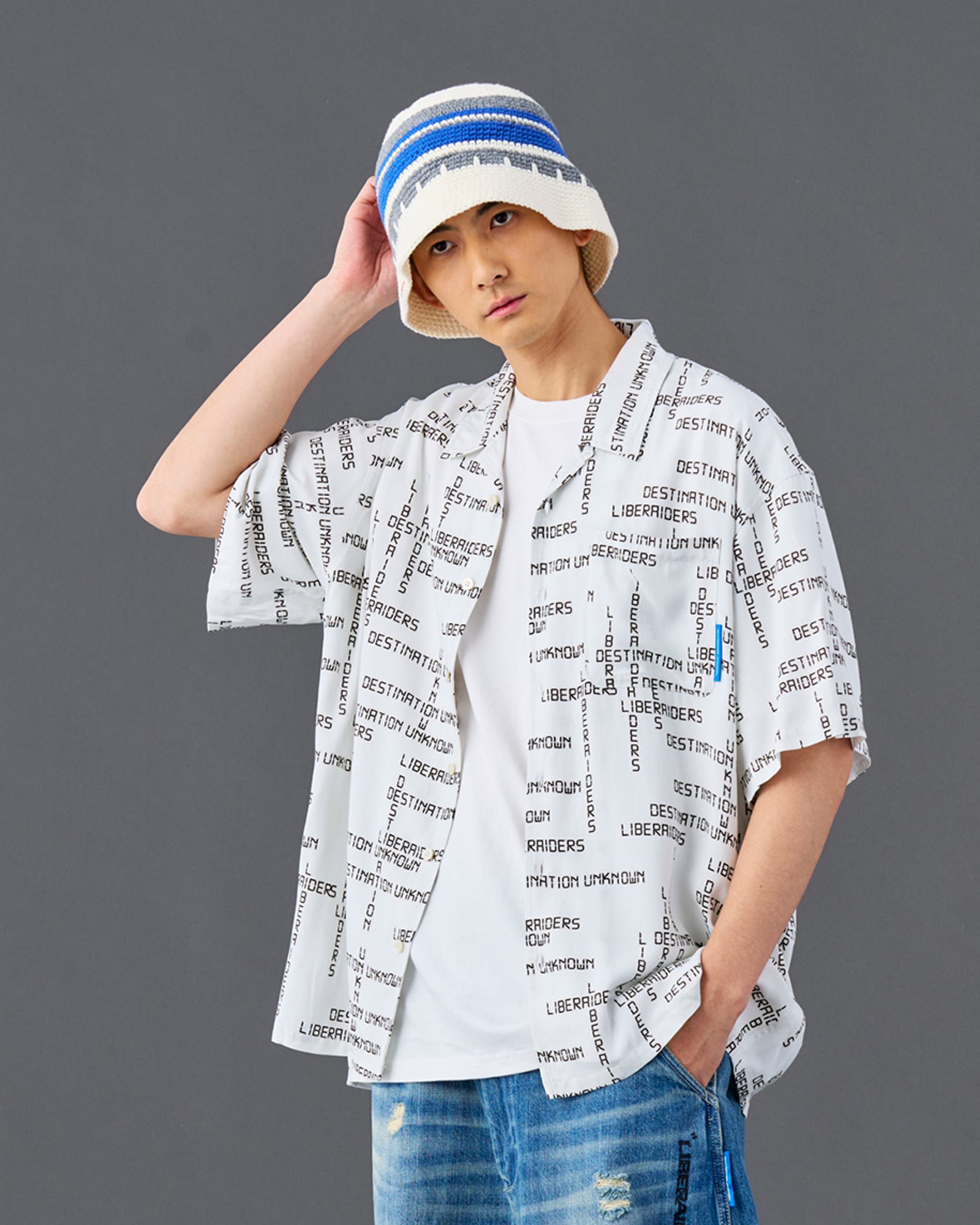 DIGITAL LOGO RAYON S/S SHIRT