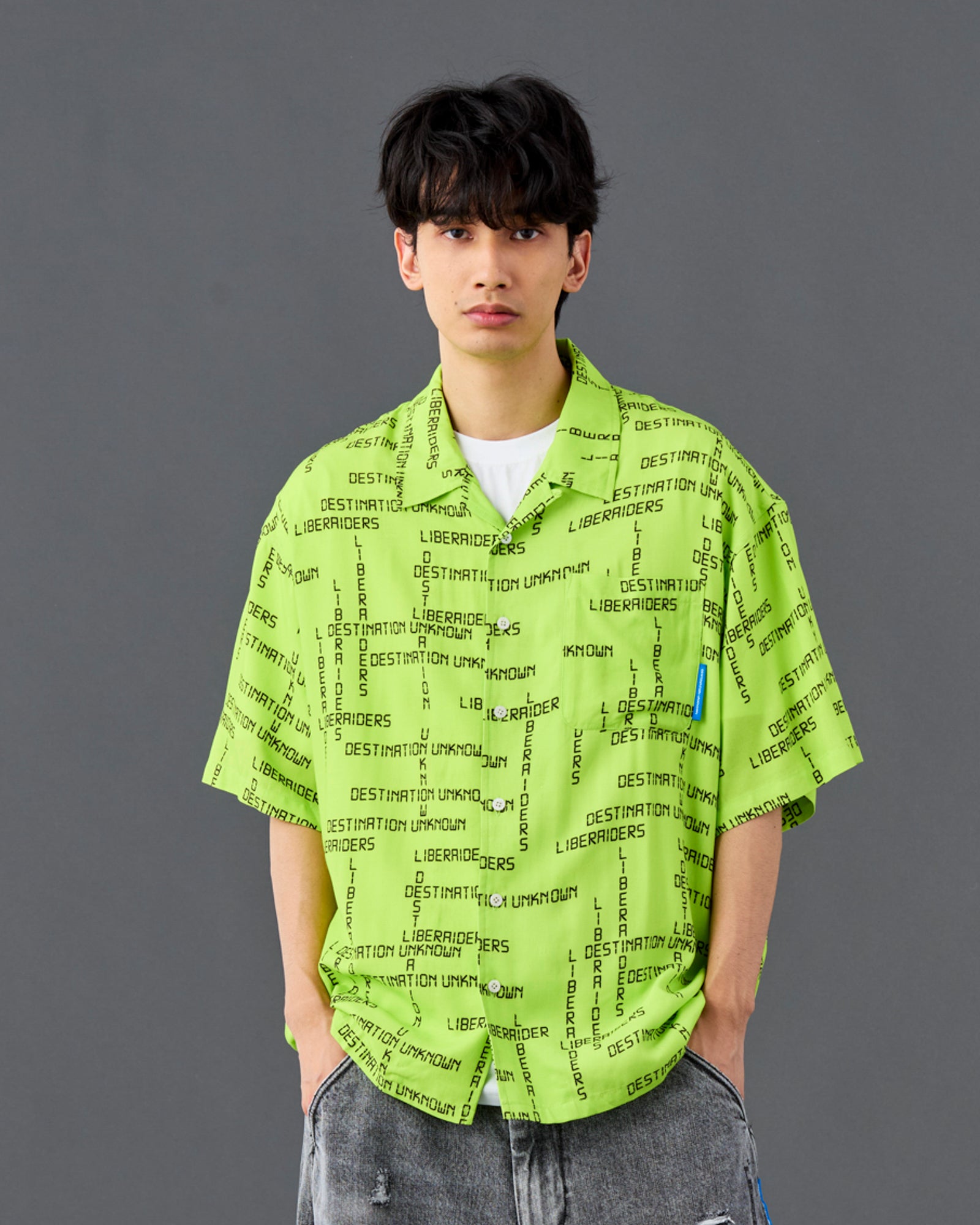 DIGITAL LOGO RAYON S/S SHIRT