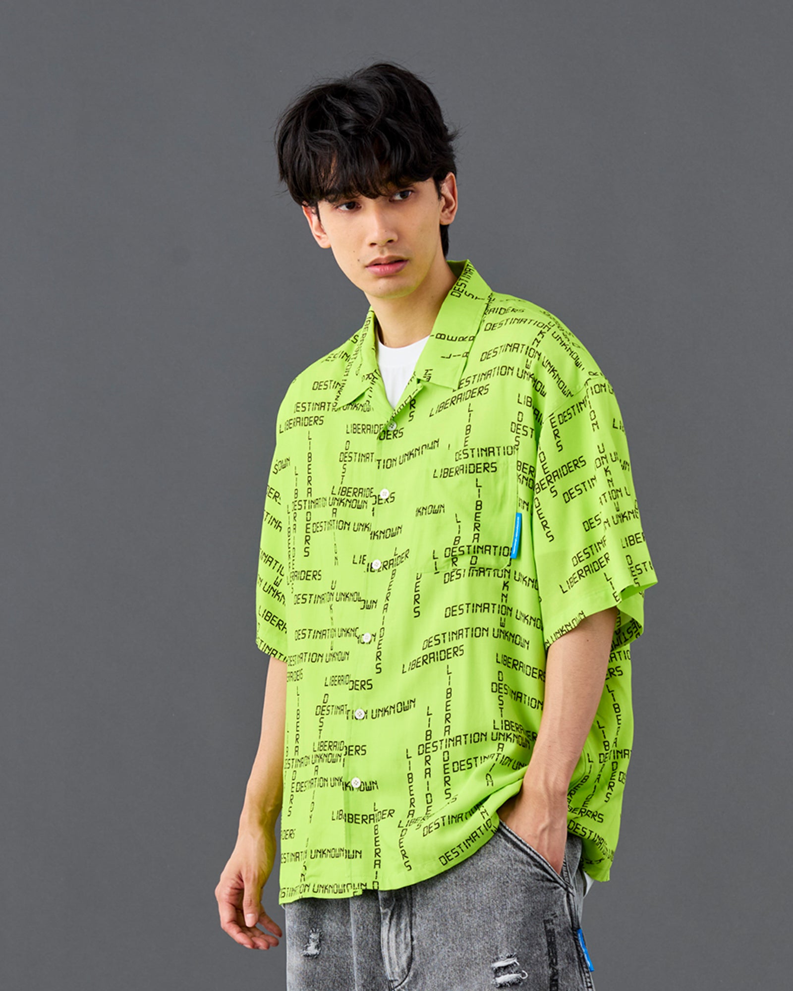DIGITAL LOGO RAYON S/S SHIRT