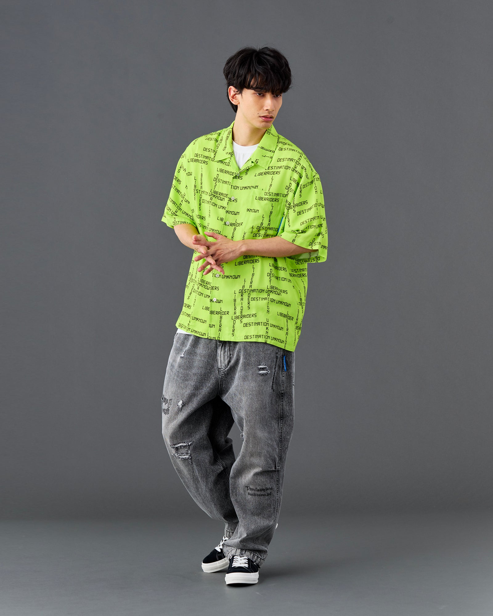DIGITAL LOGO RAYON S/S SHIRT
