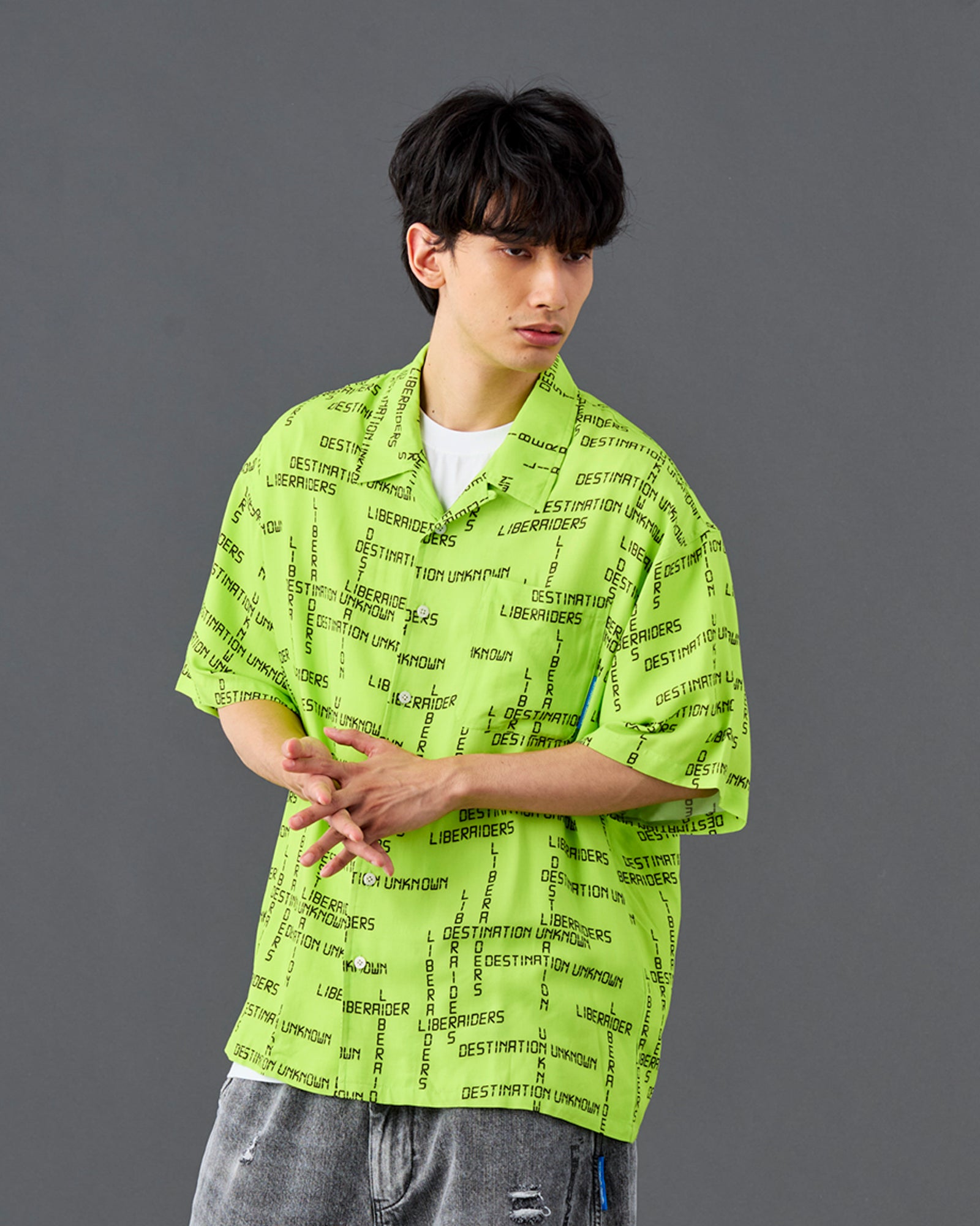 DIGITAL LOGO RAYON S/S SHIRT