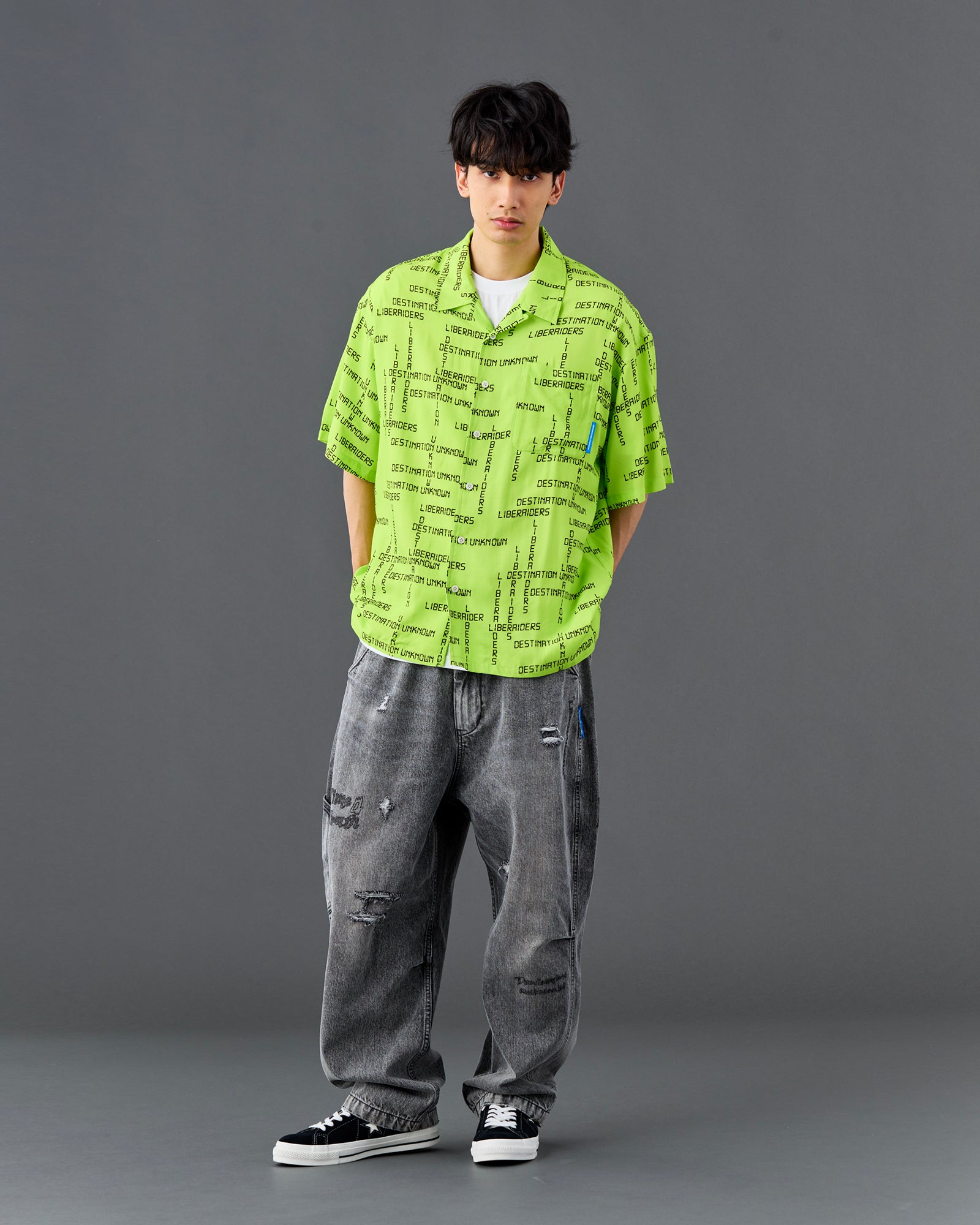 DIGITAL LOGO RAYON S/S SHIRT