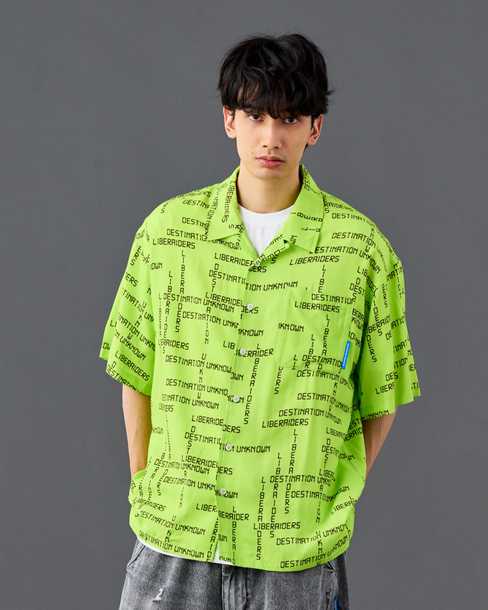 DIGITAL LOGO RAYON S/S SHIRT