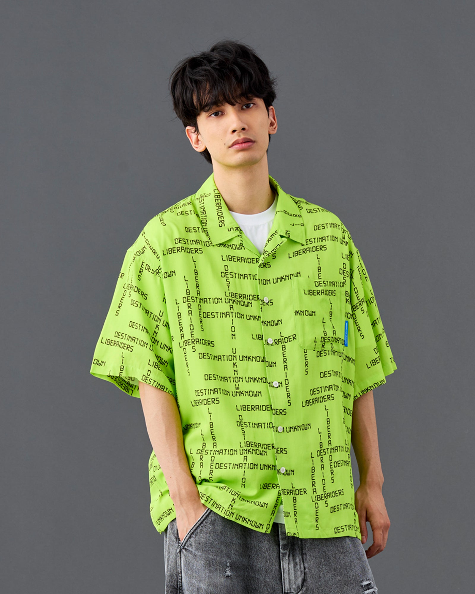 DIGITAL LOGO RAYON S/S SHIRT