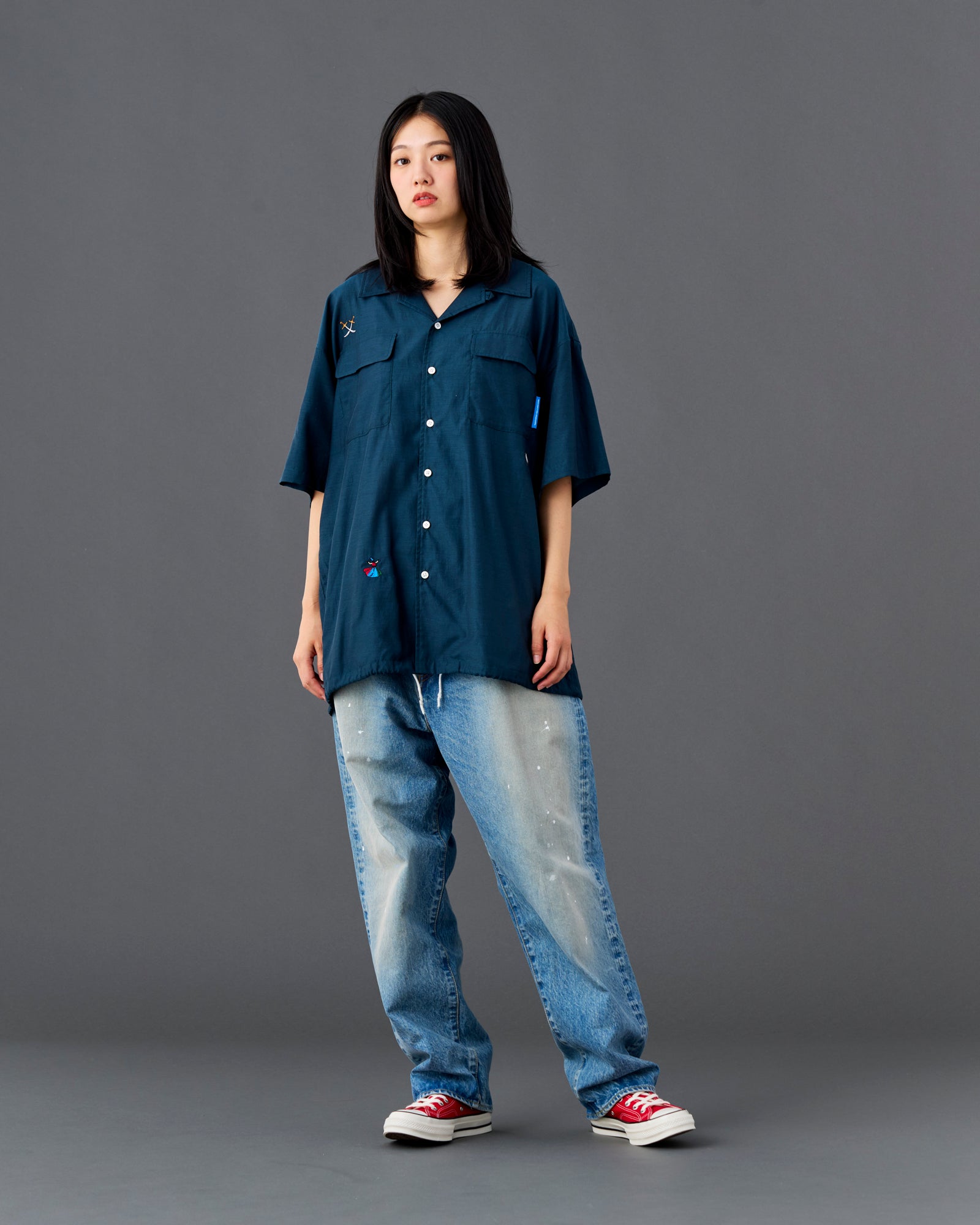 COTTON RAYON S/S SHIRT