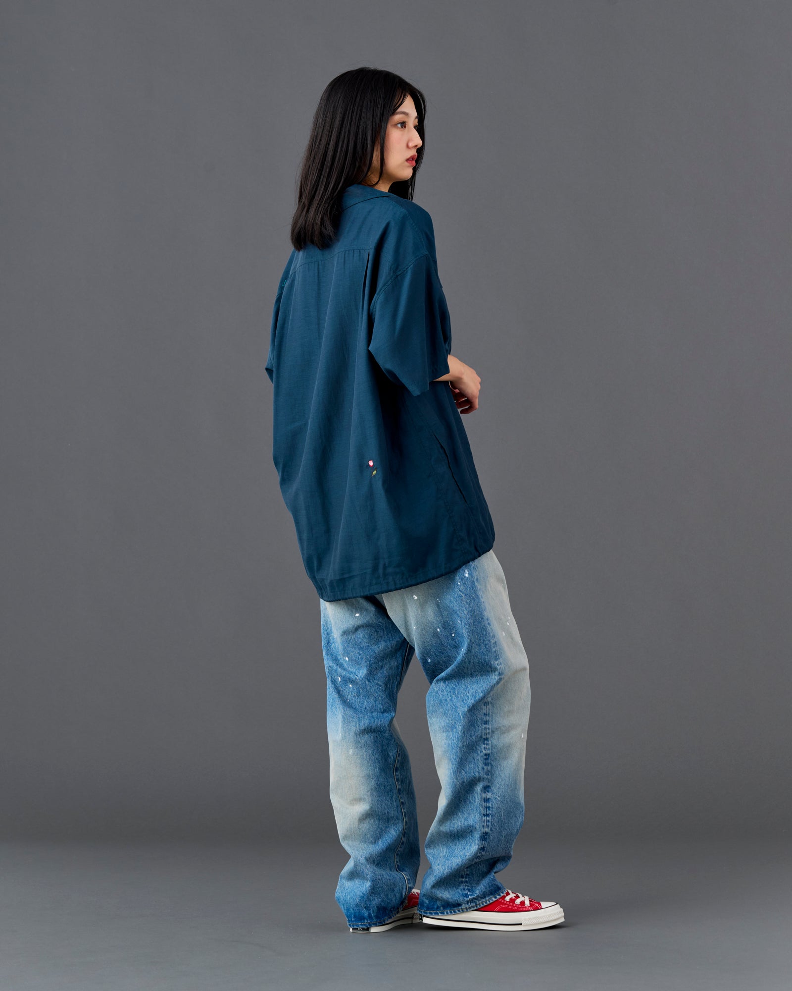 COTTON RAYON S/S SHIRT