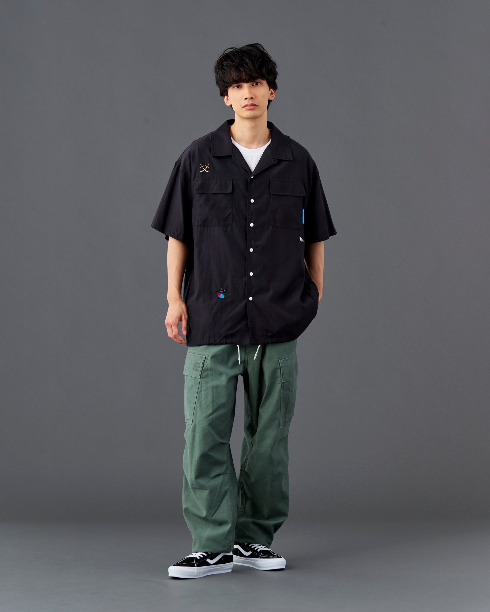 COTTON RAYON S/S SHIRT