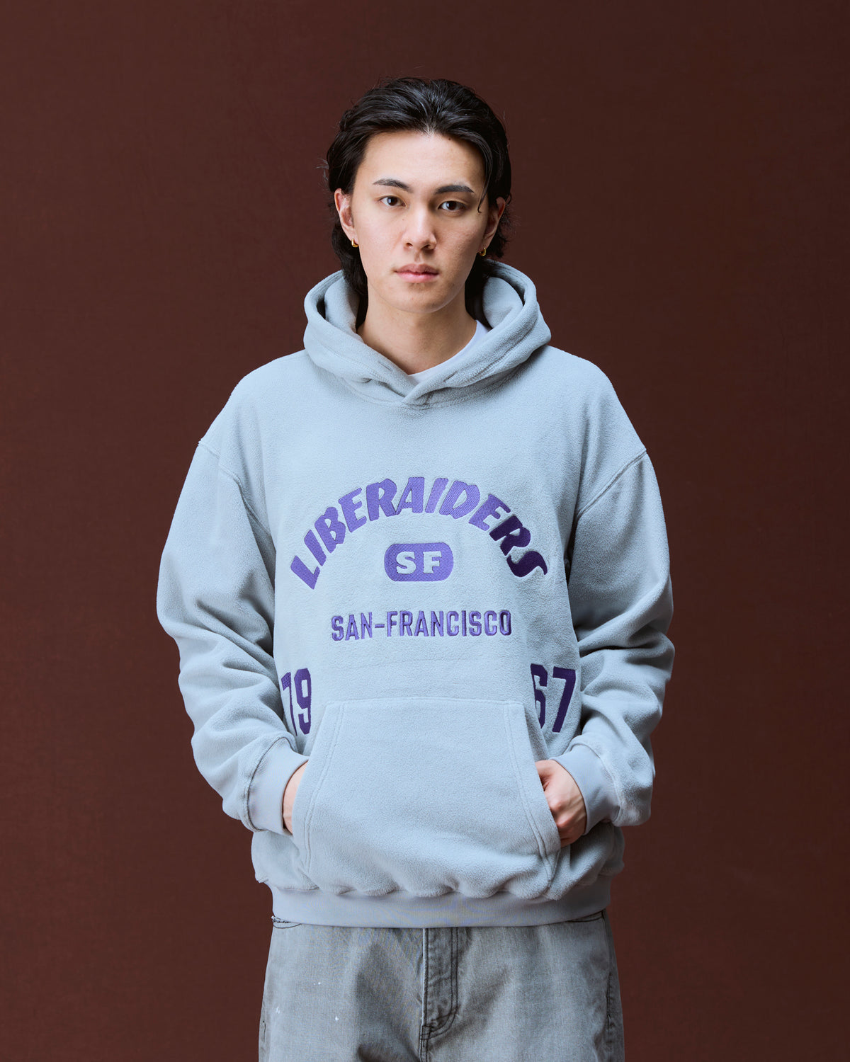 EMBROIDERY FLEECE HOODIE