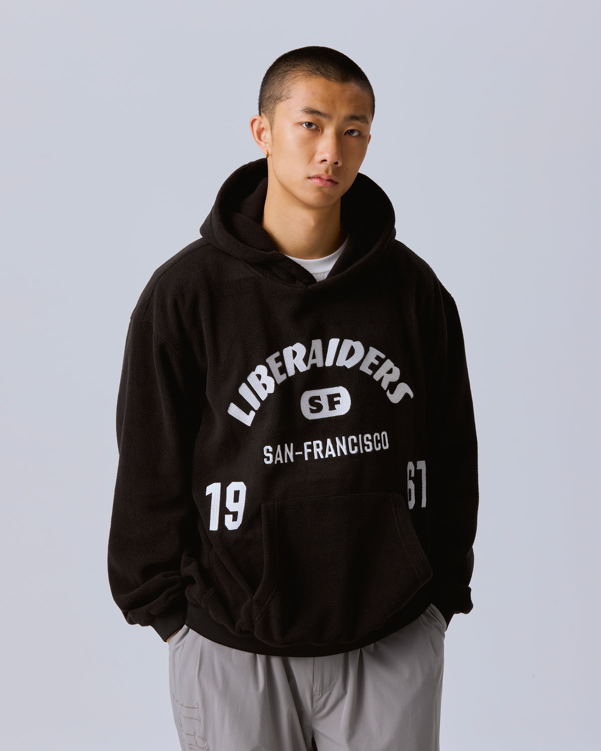 EMBROIDERY FLEECE HOODIE
