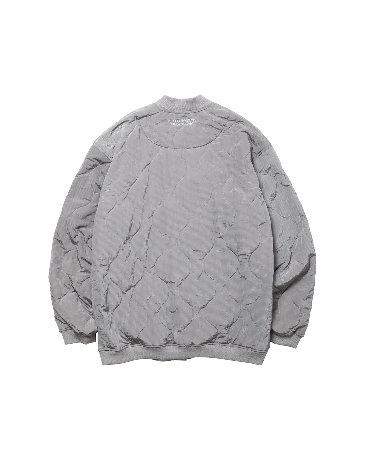 COTTON FLEECE QUILTED CARDIGAN
