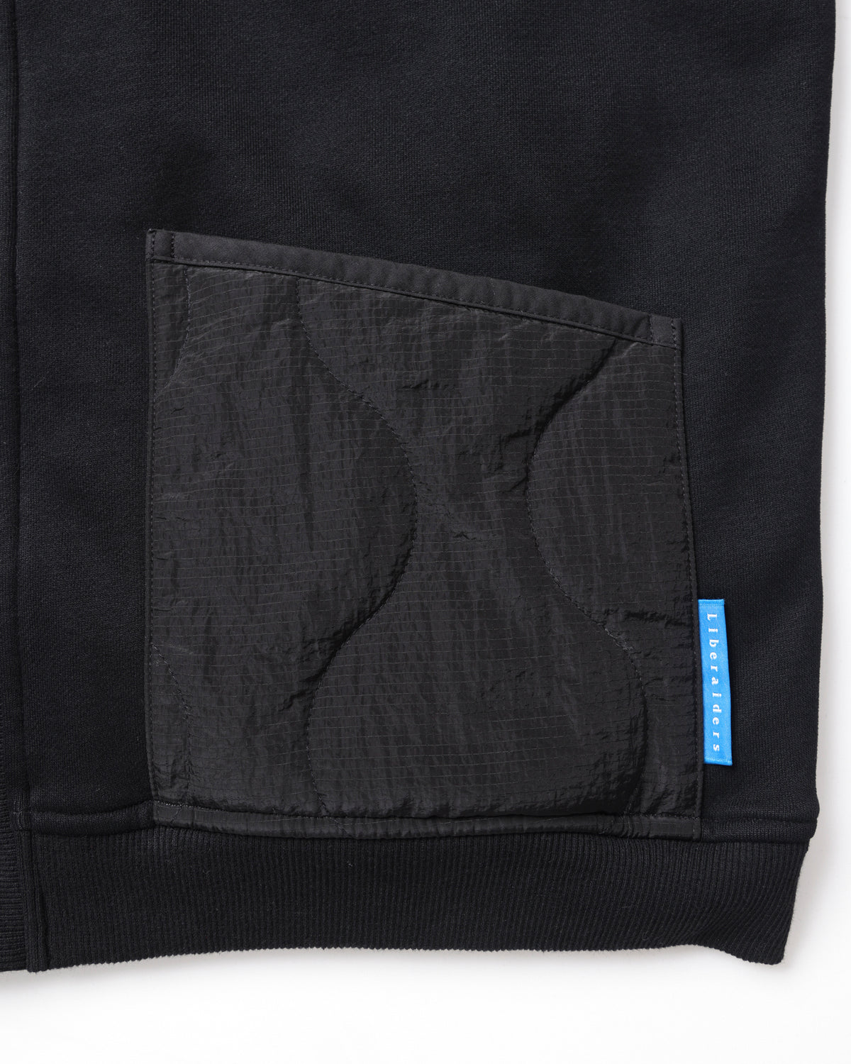 COTTON FLEECE QUILTED CARDIGAN