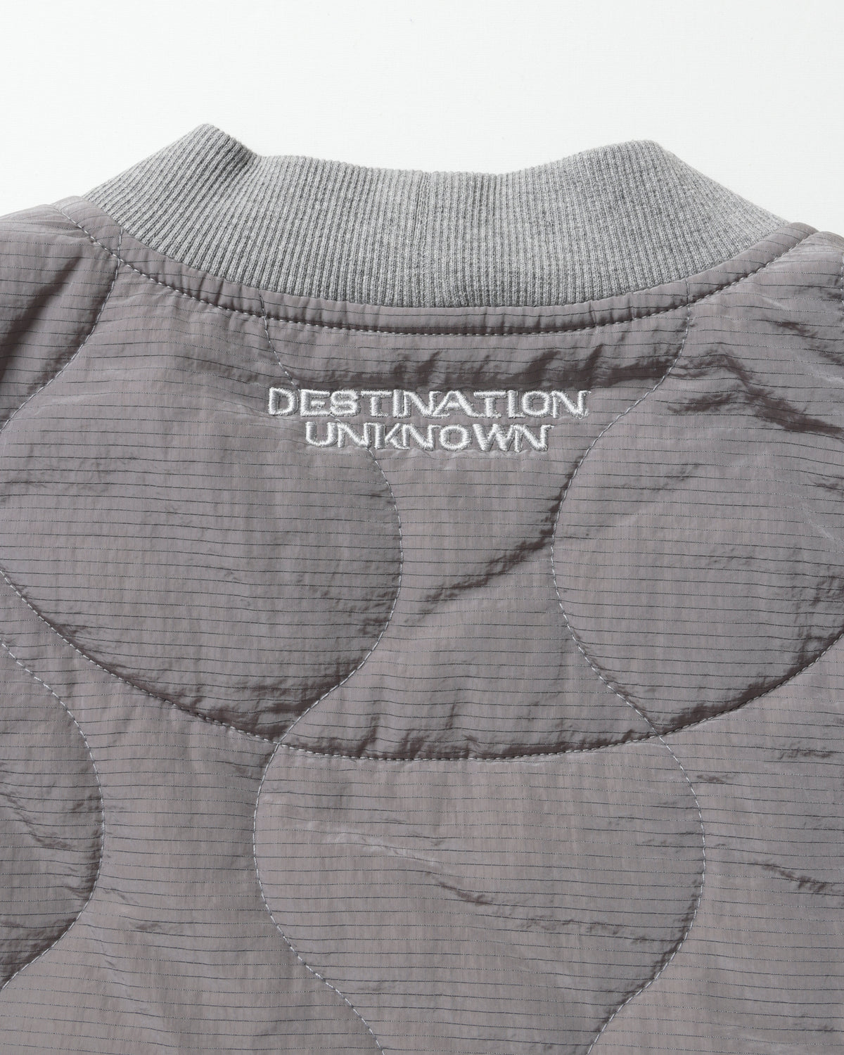 COTTON FLEECE QUILTED CARDIGAN