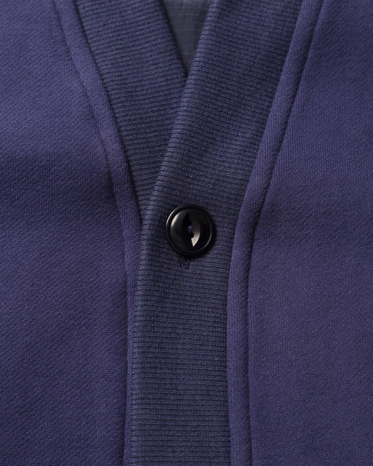 COTTON FLEECE QUILTED CARDIGAN