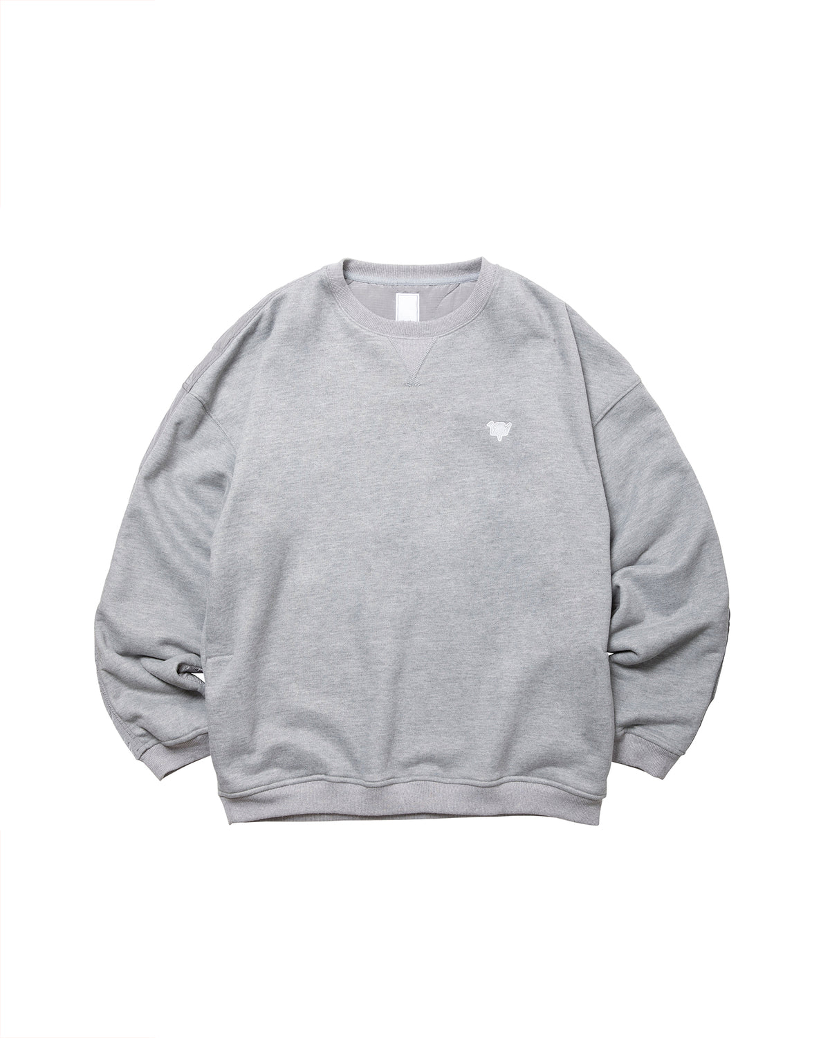 COTTON FLEECE QUILTED CREWNECK