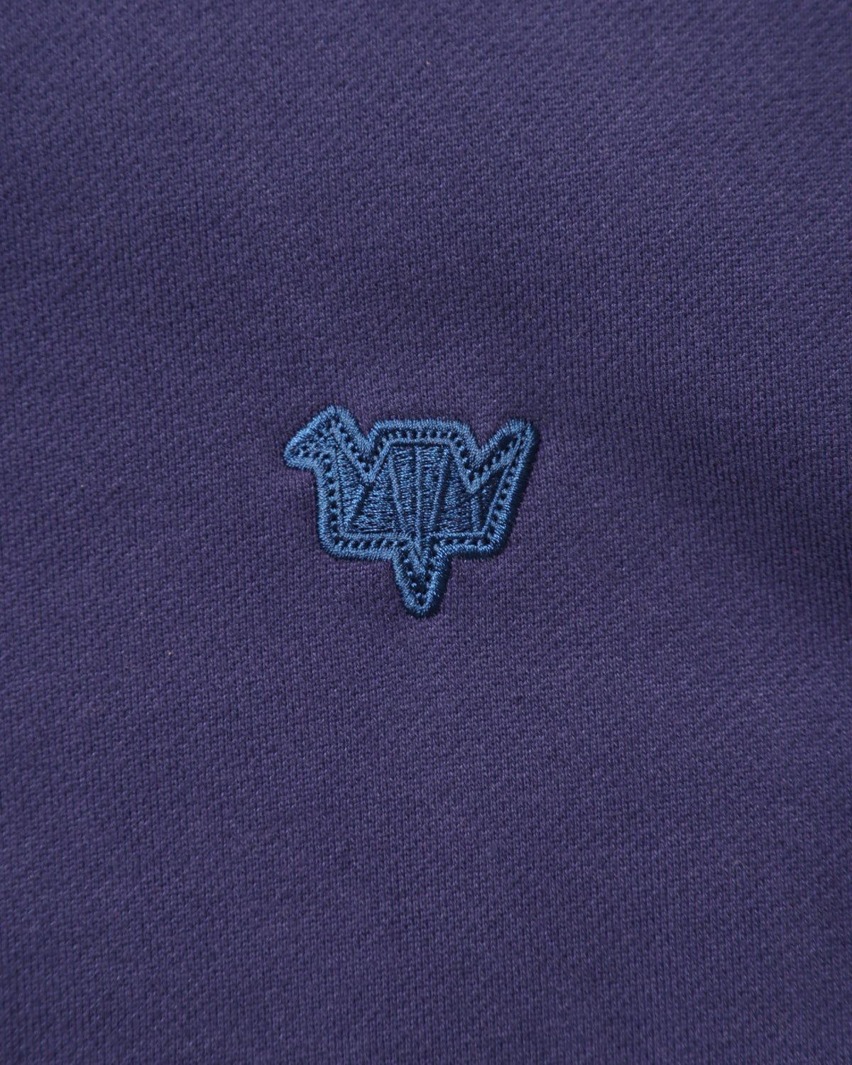 COTTON FLEECE QUILTED CREWNECK