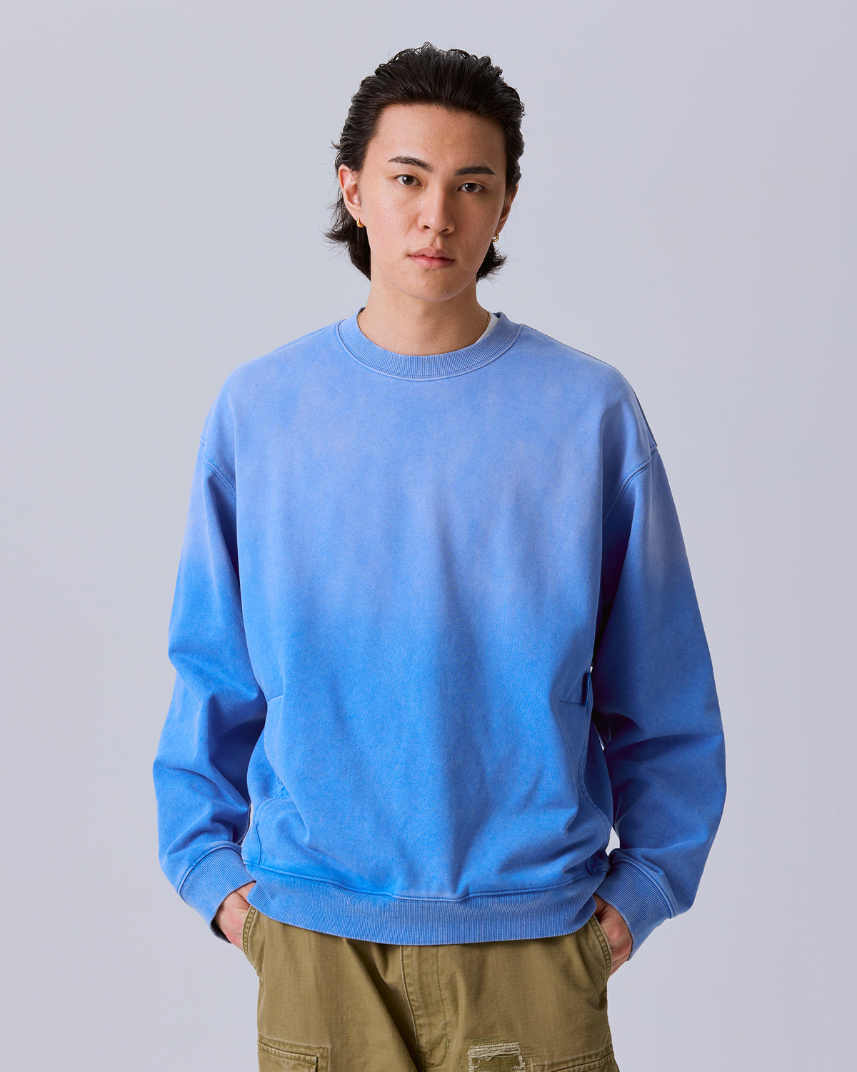 GARMENT DYED CREWNECK