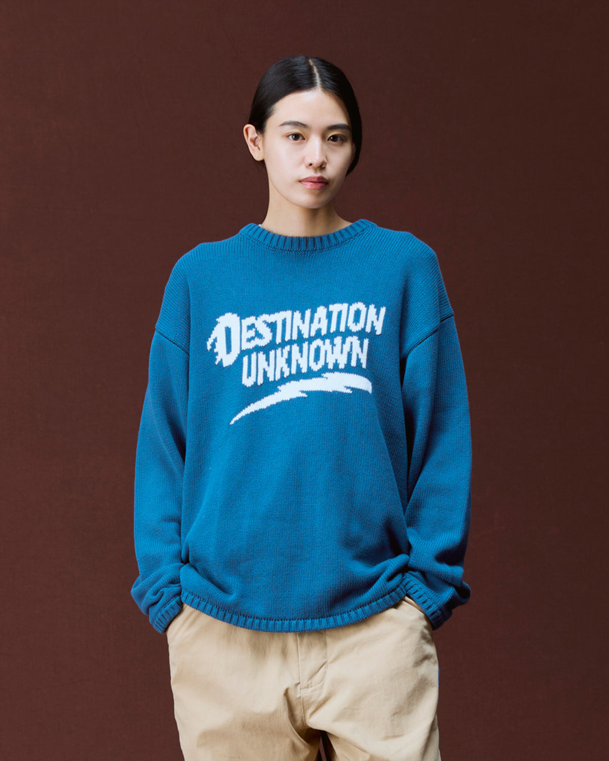 THUNDER LOGO KNIT SWEATER