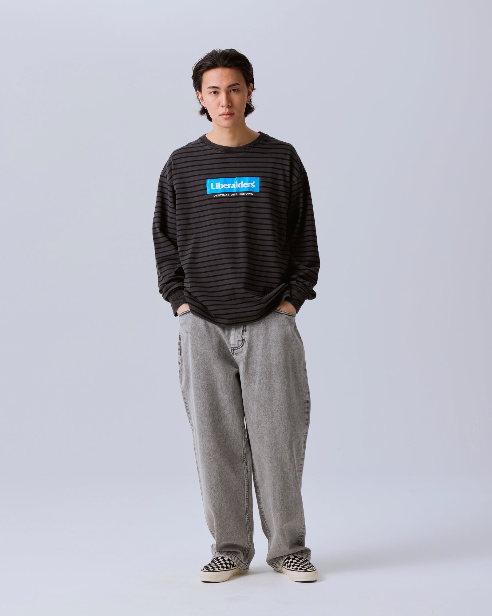 GARMENT DYED STRIPED L/S SHIRT