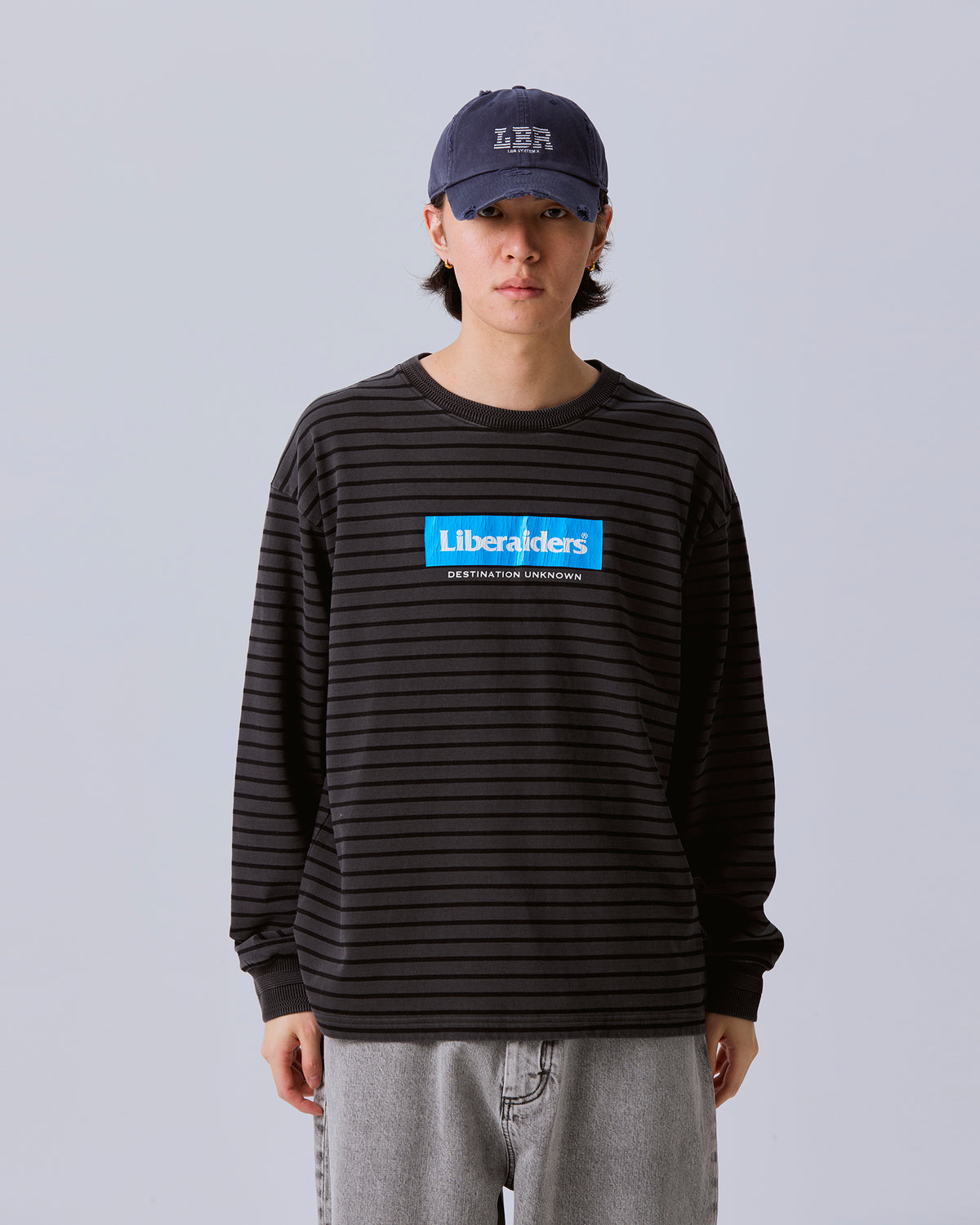 GARMENT DYED STRIPED L/S SHIRT