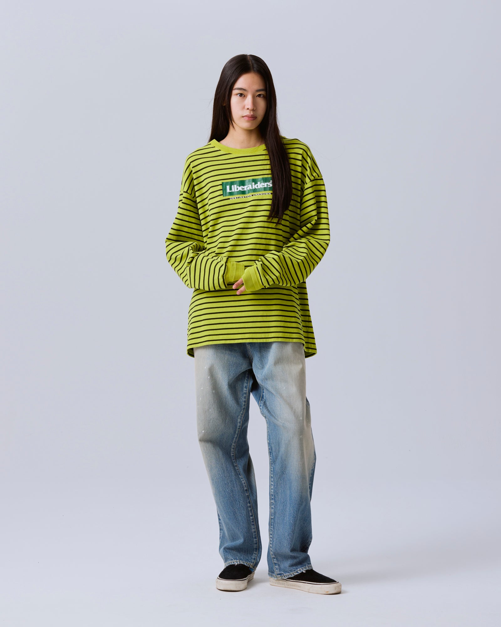 GARMENT DYED STRIPED L/S SHIRT