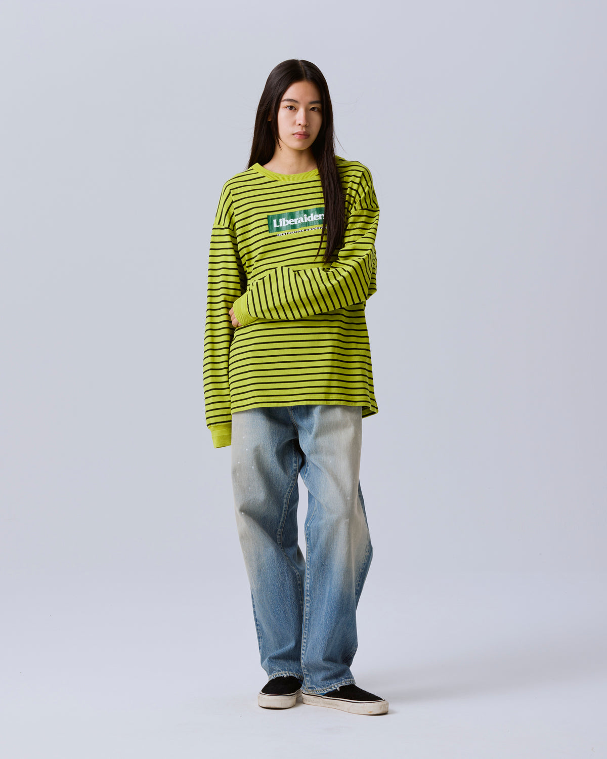 GARMENT DYED STRIPED L/S SHIRT