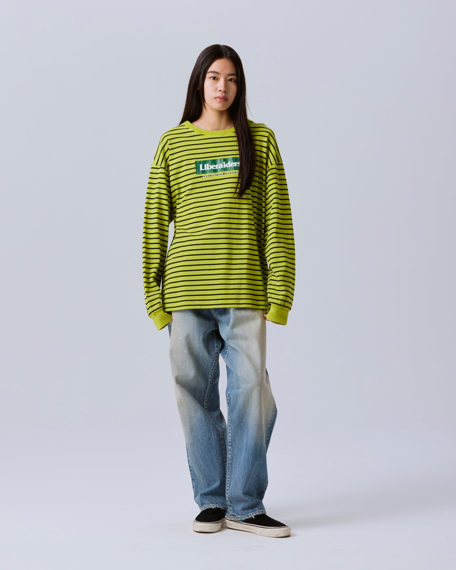GARMENT DYED STRIPED L/S SHIRT