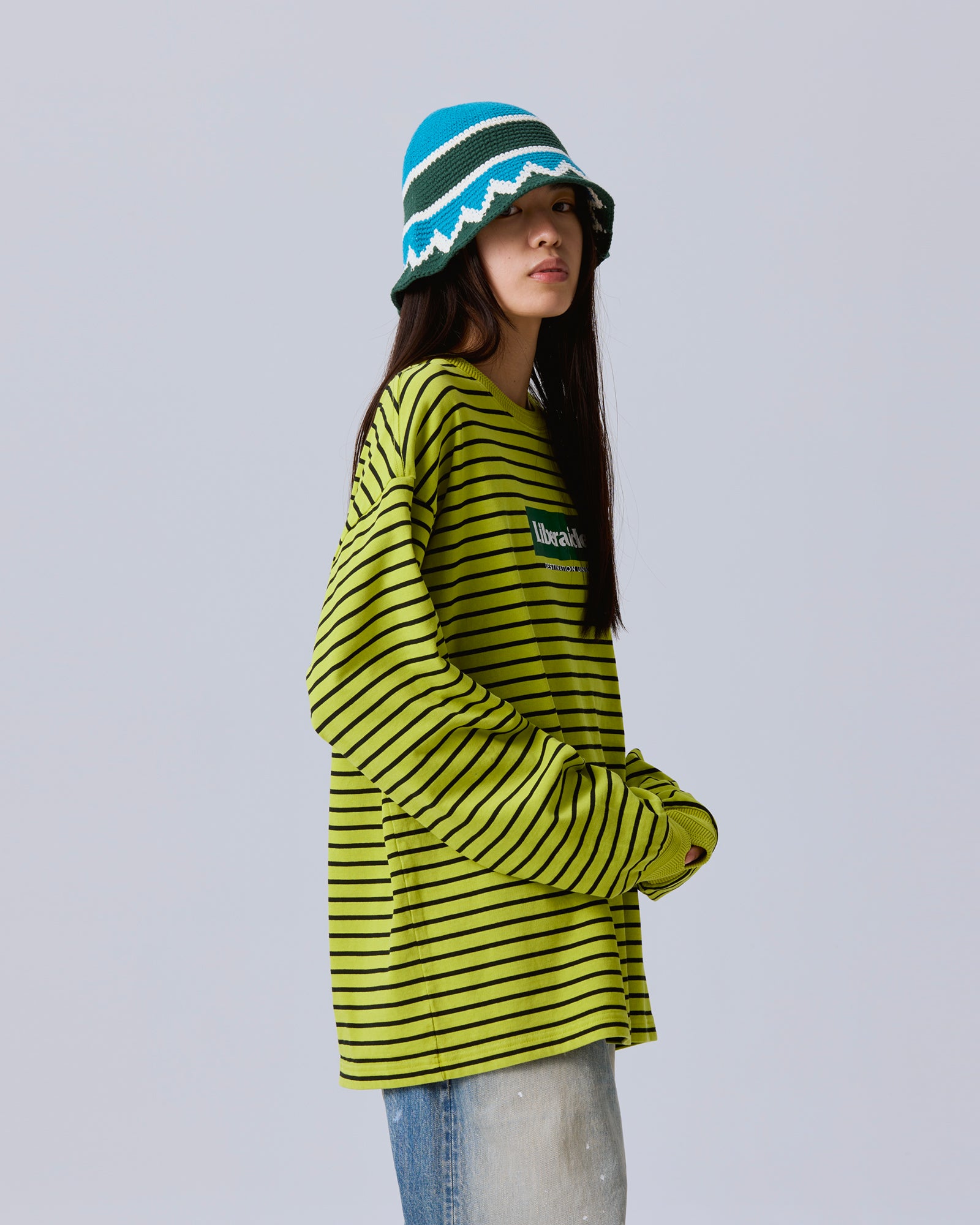 GARMENT DYED STRIPED L/S SHIRT