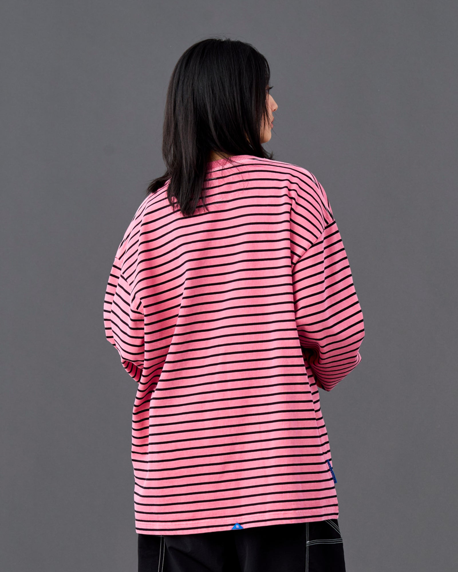PIGMENT DYED STRIPED L/S SHIRT