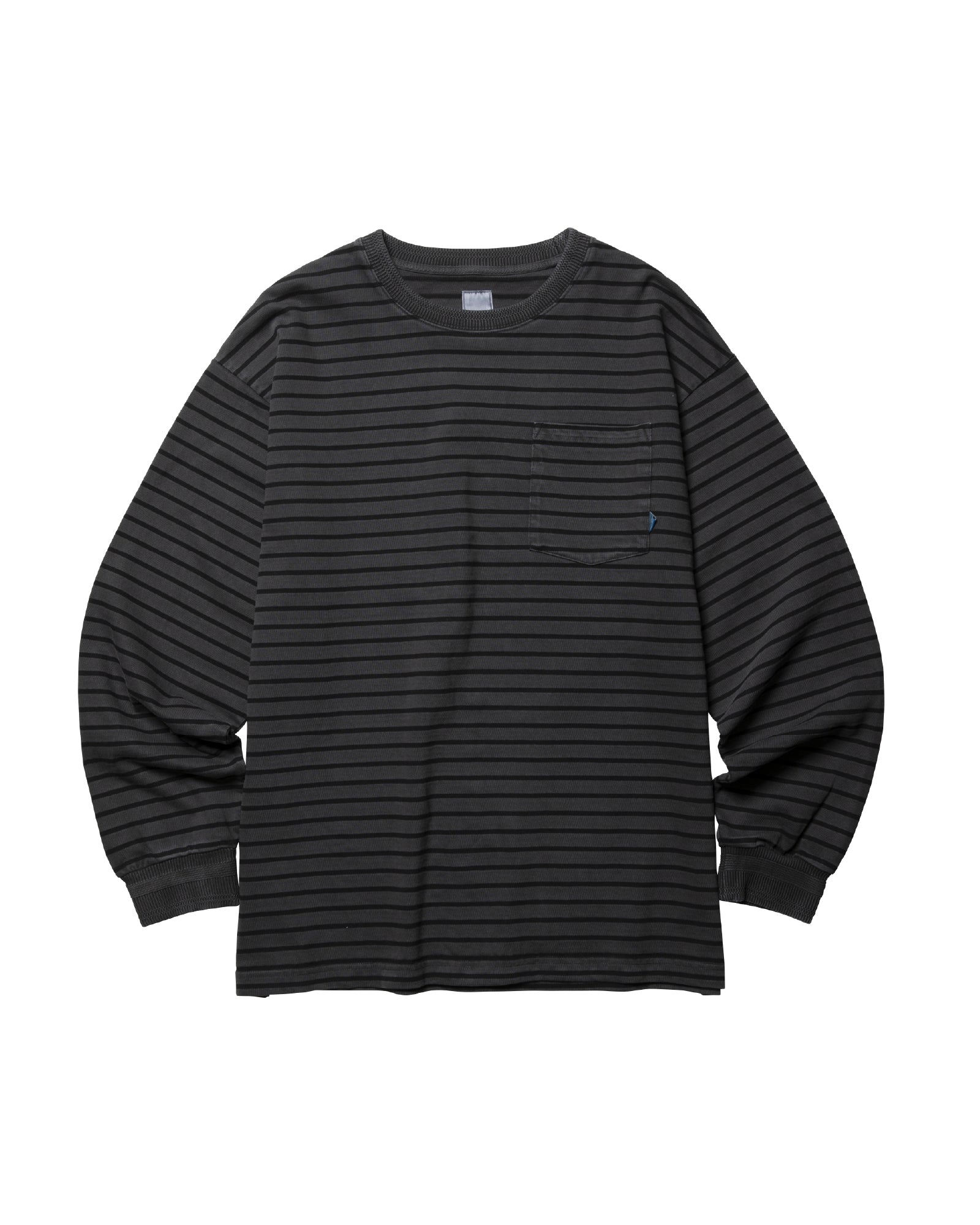 PIGMENT DYED STRIPED L/S SHIRT