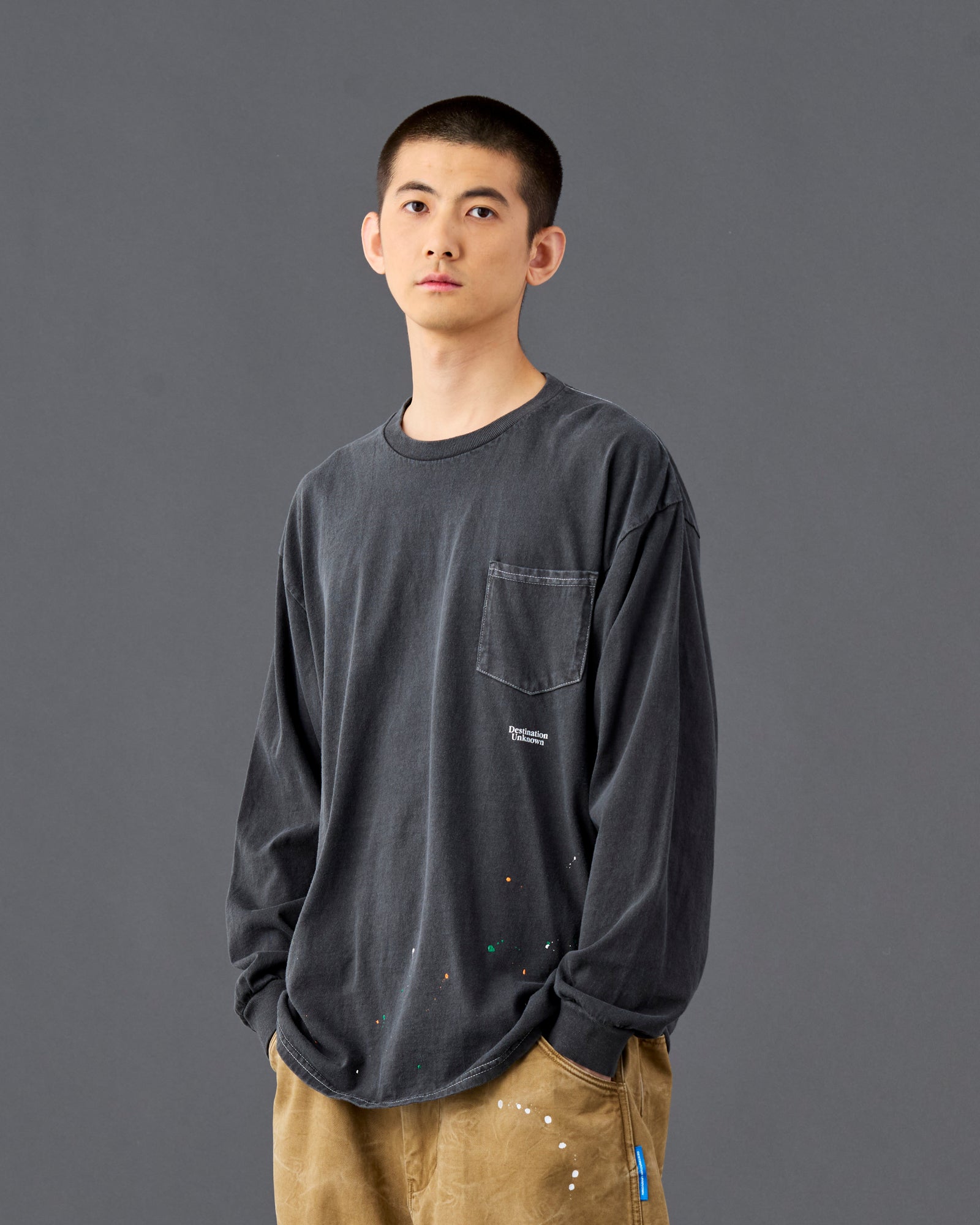 PAINT SPLATTER L/S TEE