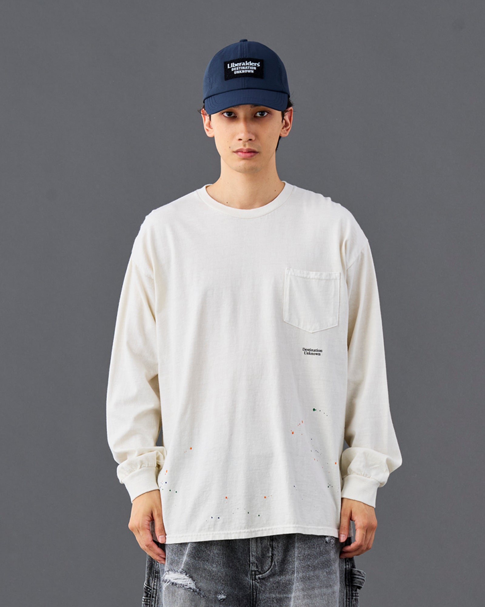 PAINT SPLATTER L/S TEE