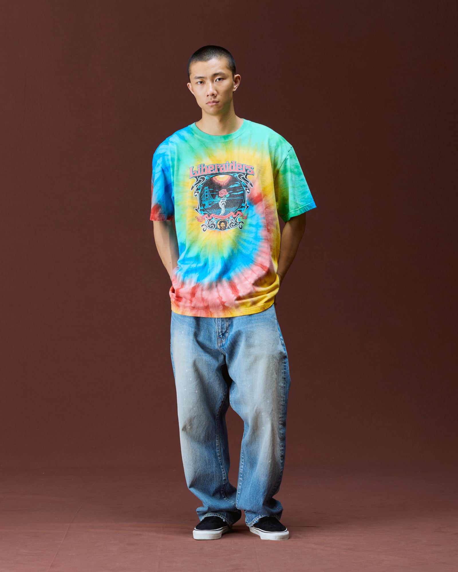 DEAD ROSE TIE-DYE TEE