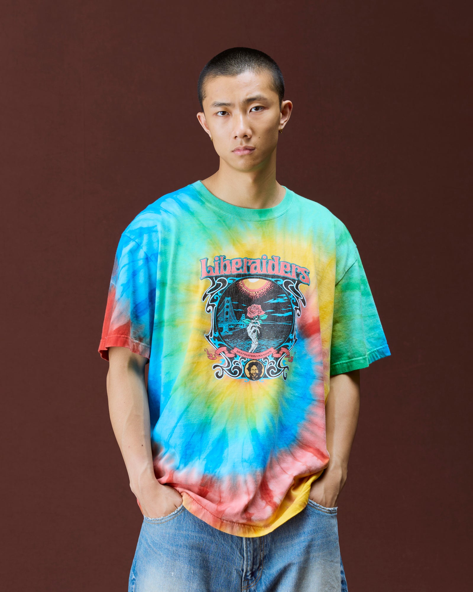 DEAD ROSE TIE-DYE TEE
