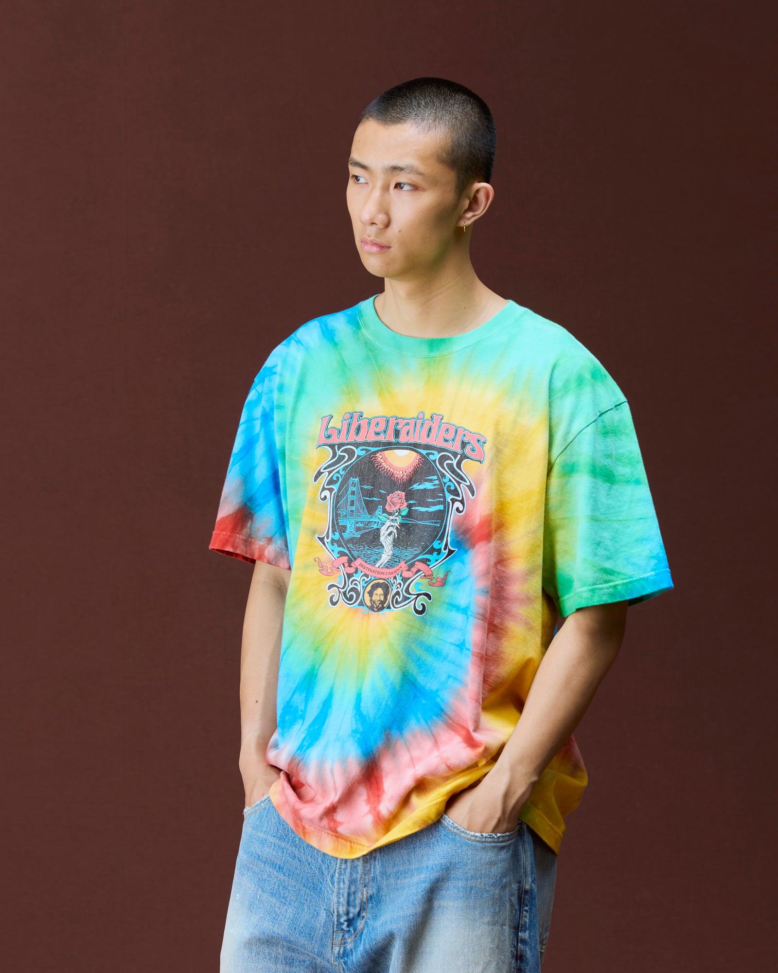 DEAD ROSE TIE-DYE TEE