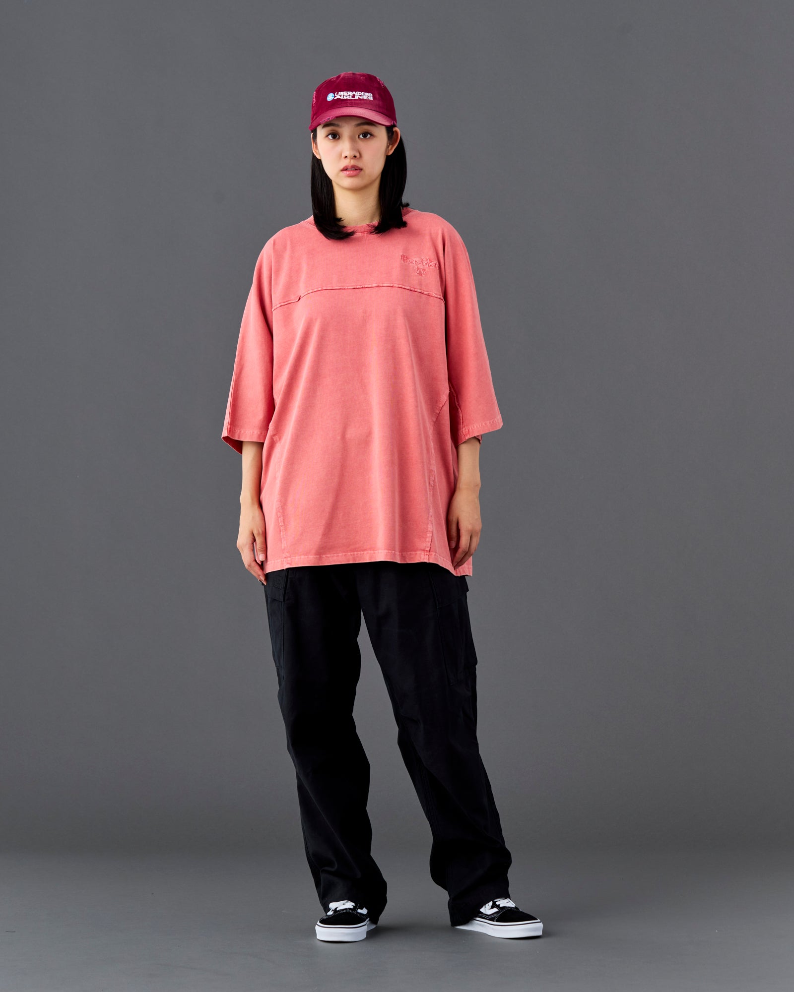 PIGMENT DYED DOLMAN SLEEVE TEE