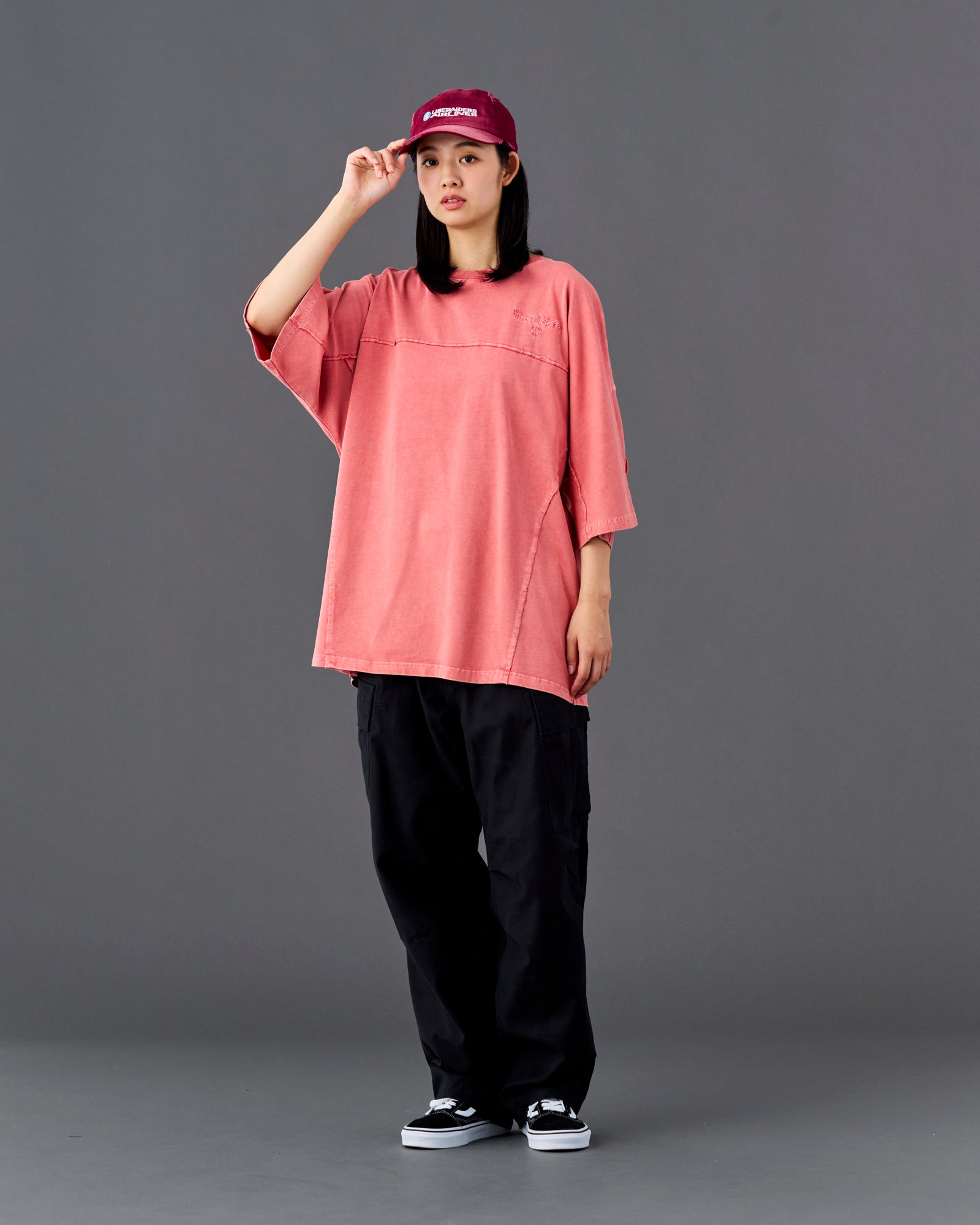 PIGMENT DYED DOLMAN SLEEVE TEE