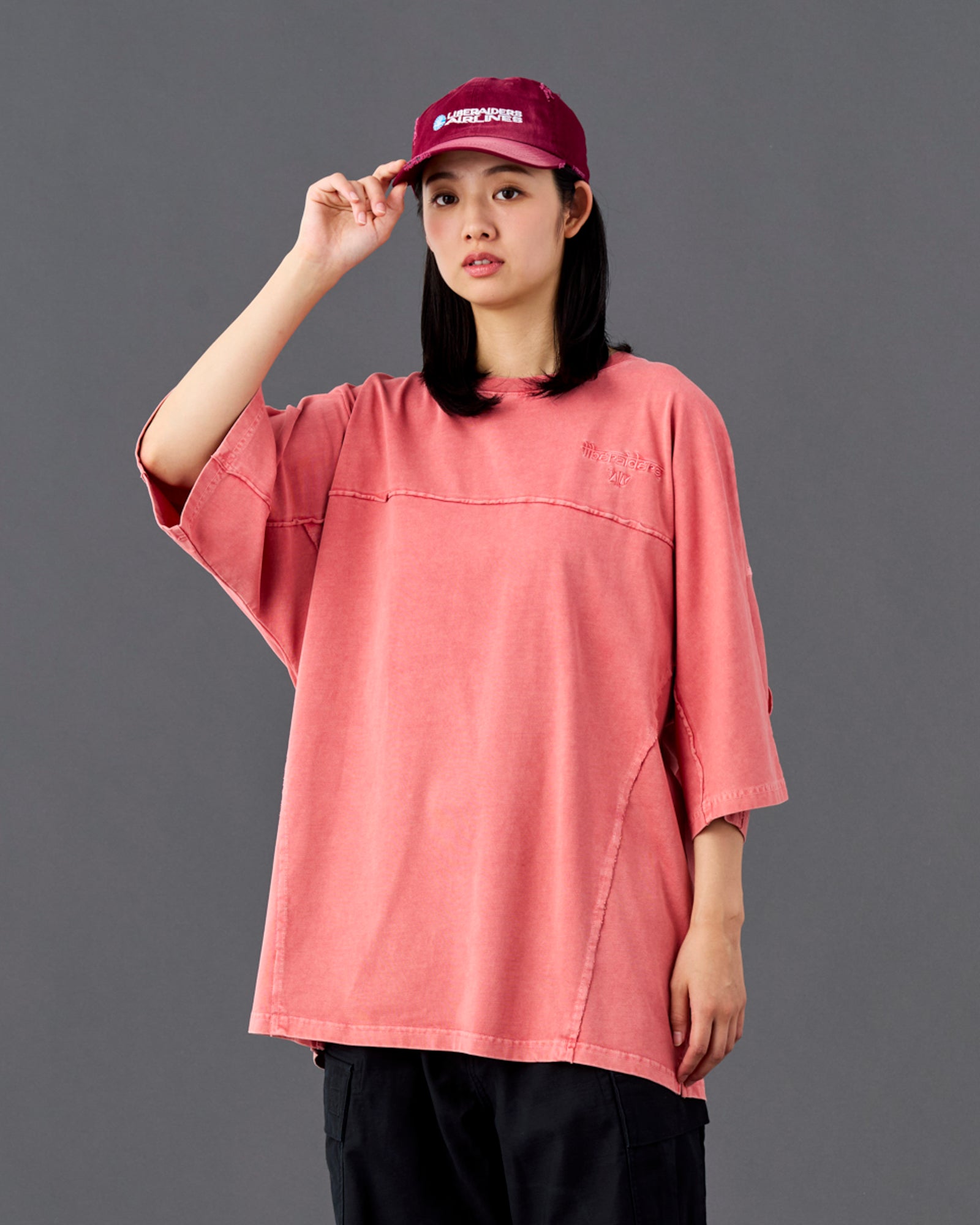 PIGMENT DYED DOLMAN SLEEVE TEE