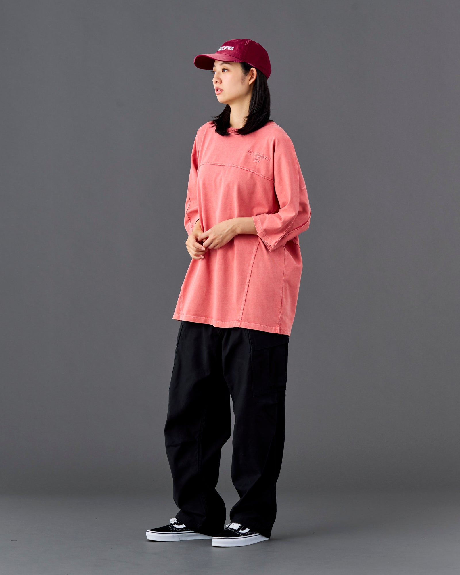 PIGMENT DYED DOLMAN SLEEVE TEE