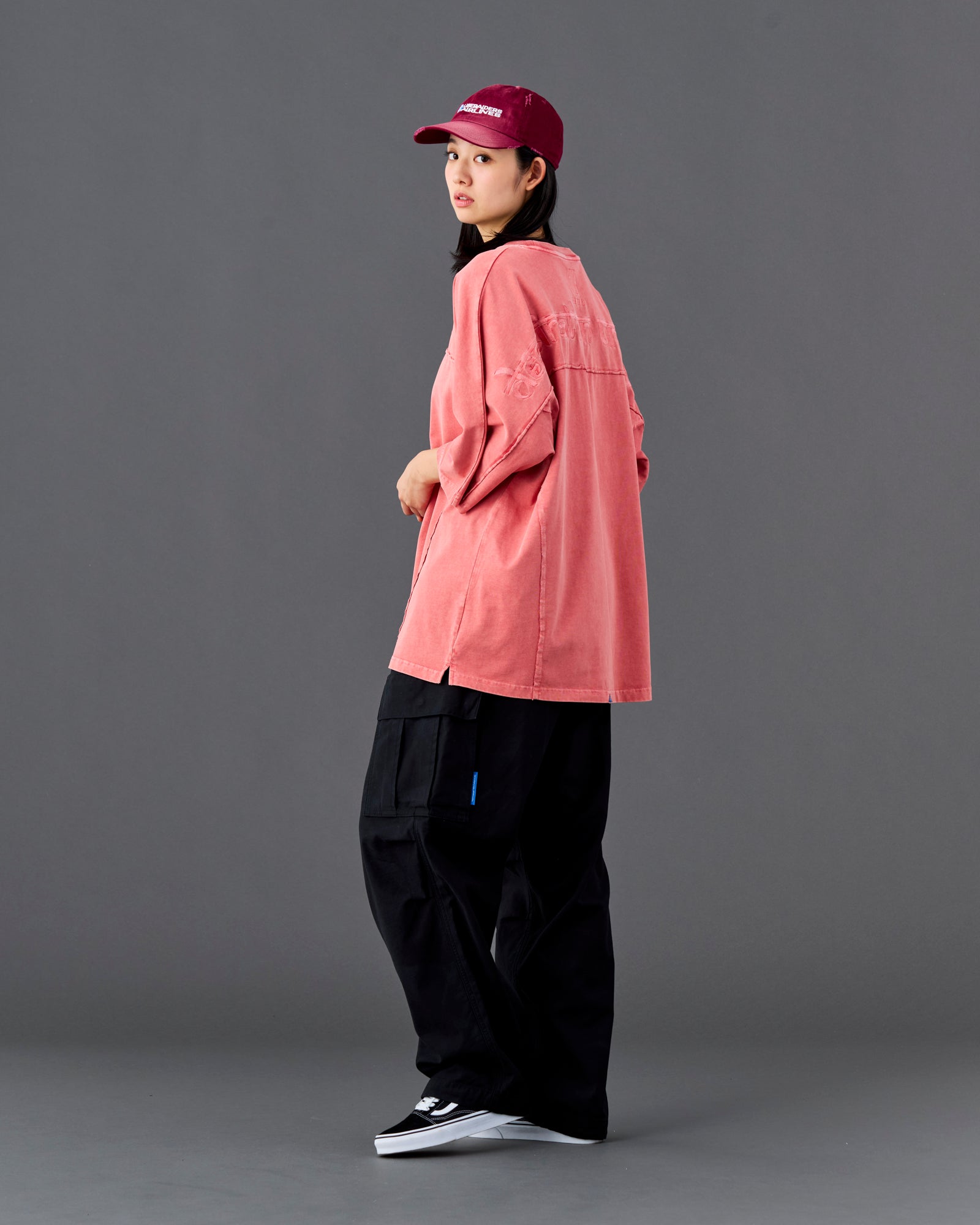 PIGMENT DYED DOLMAN SLEEVE TEE