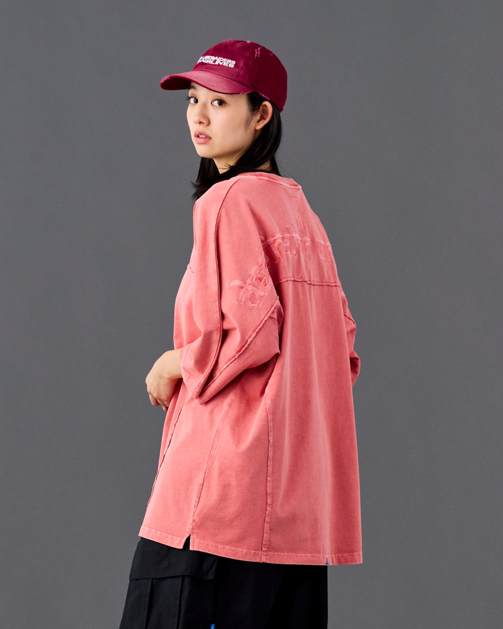 PIGMENT DYED DOLMAN SLEEVE TEE