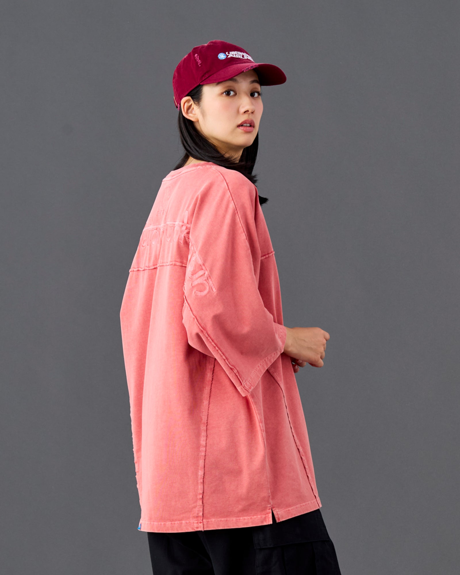 PIGMENT DYED DOLMAN SLEEVE TEE