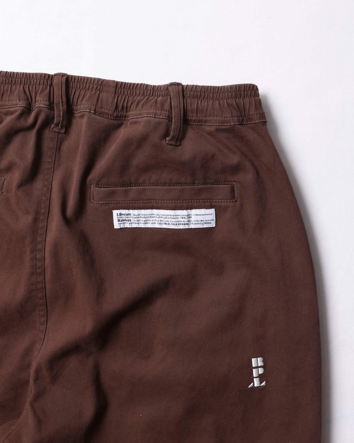 MULTI EMBROIDERY CHINO TROUSERS