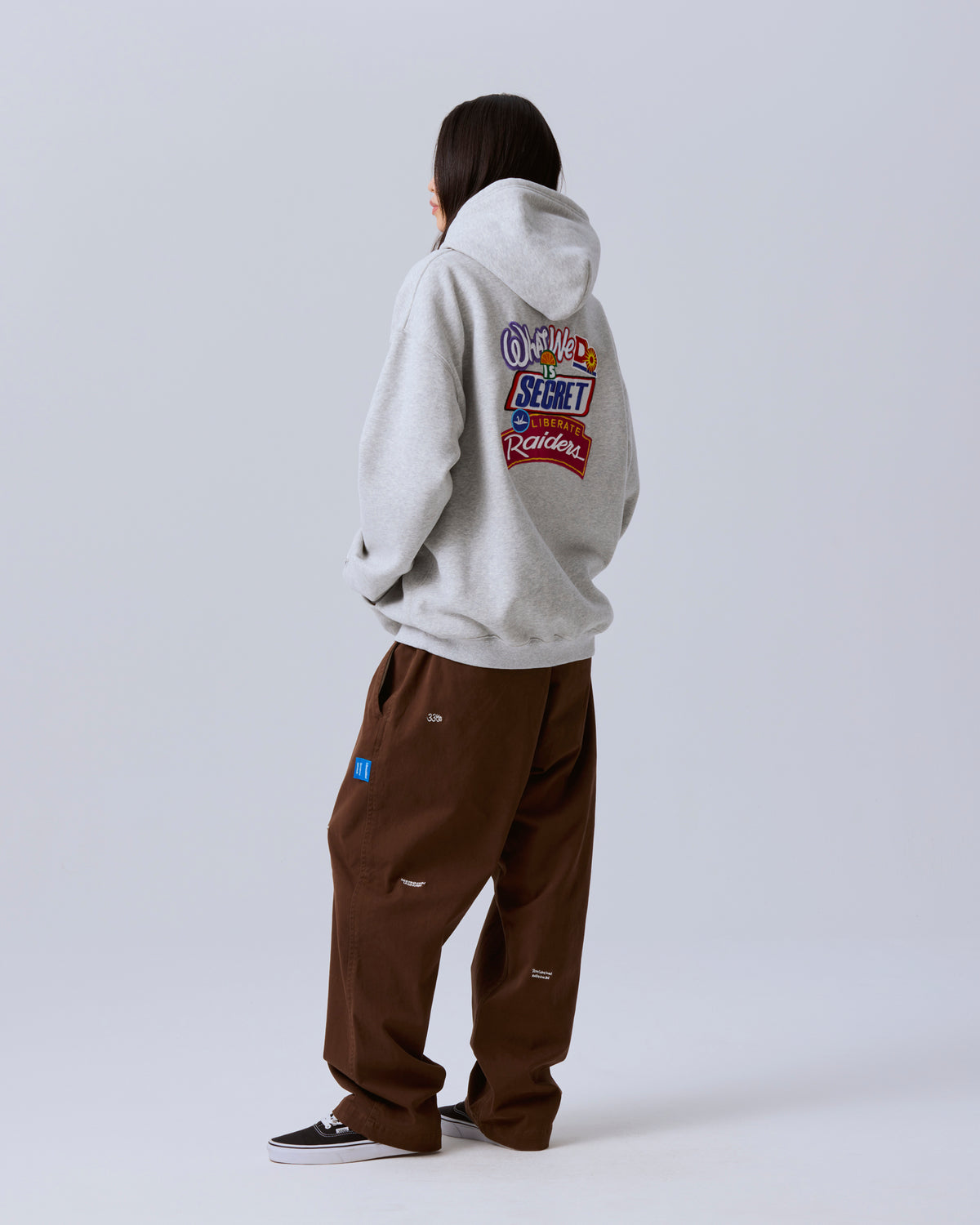 MULTI EMBROIDERY CHINO TROUSERS