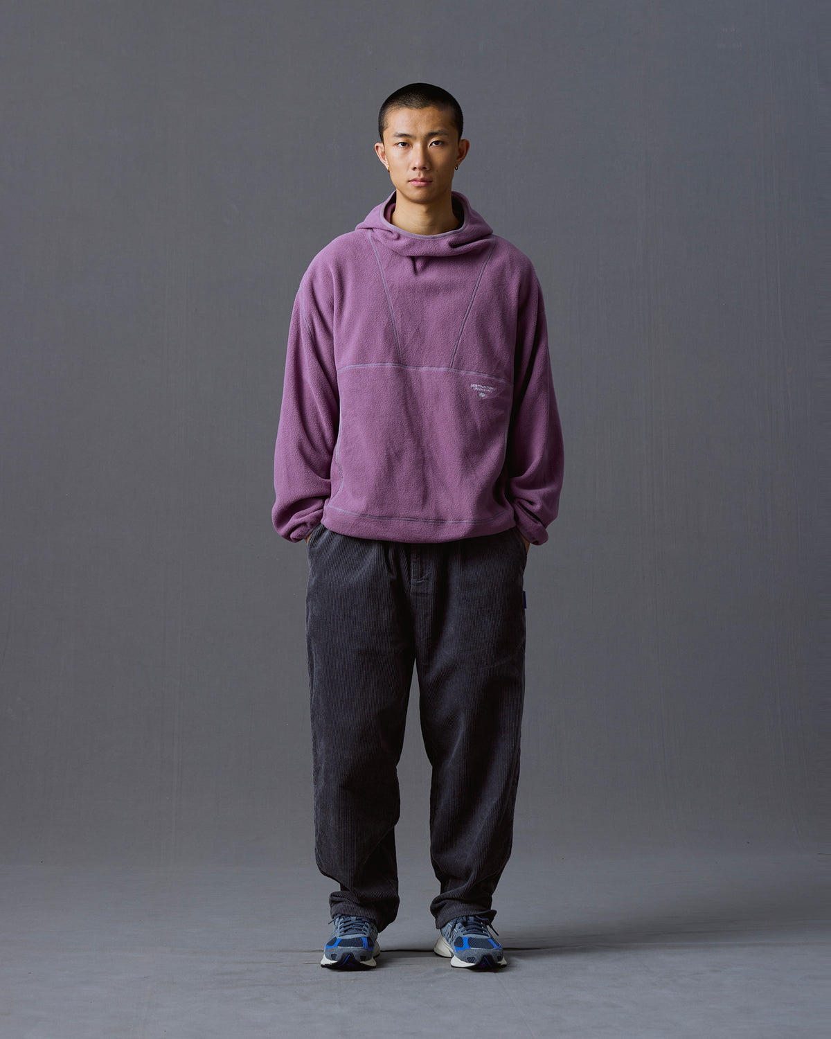 CORDUROY TAPERED SLACKS