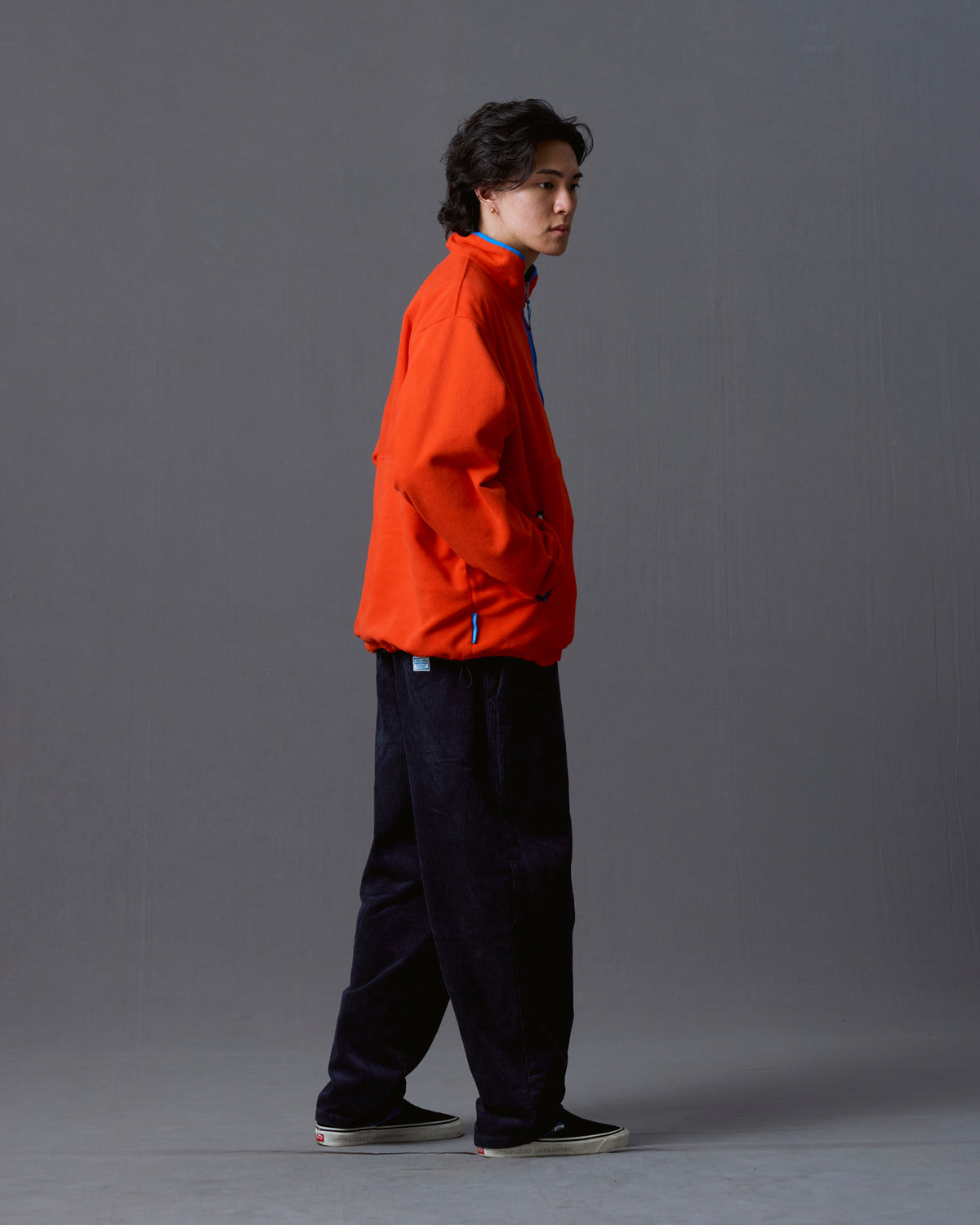 CORDUROY TAPERED SLACKS