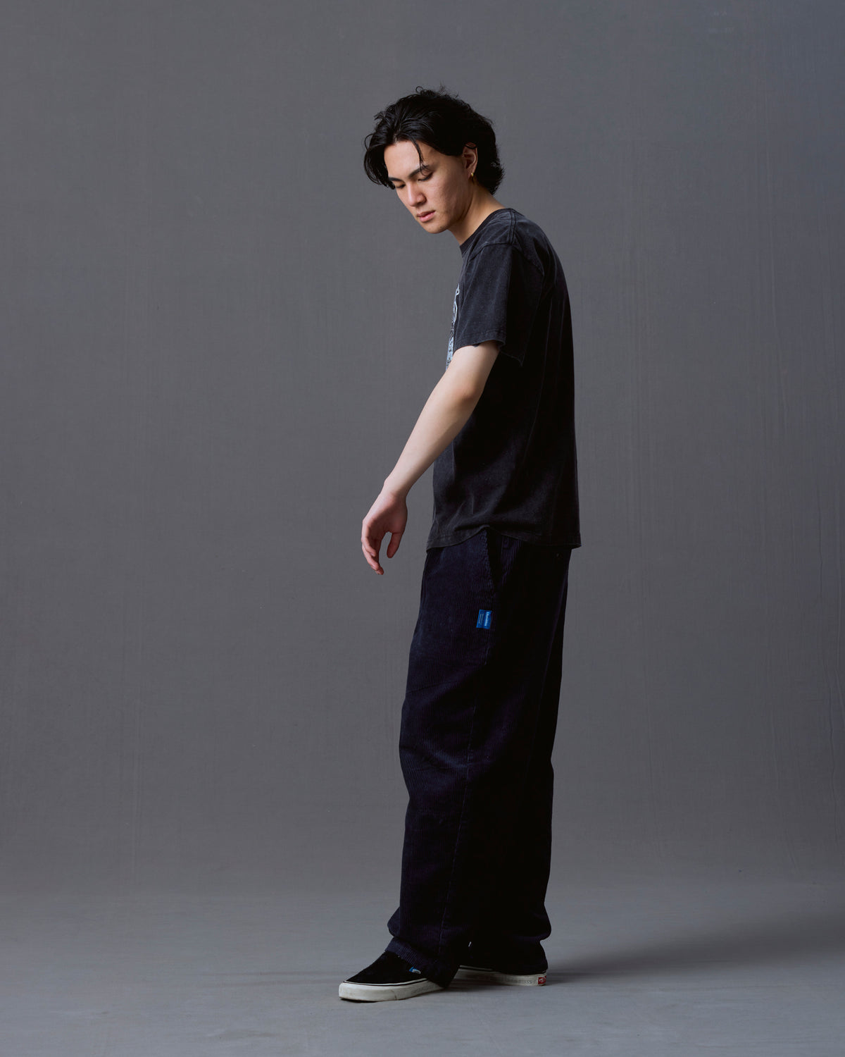 CORDUROY TAPERED SLACKS