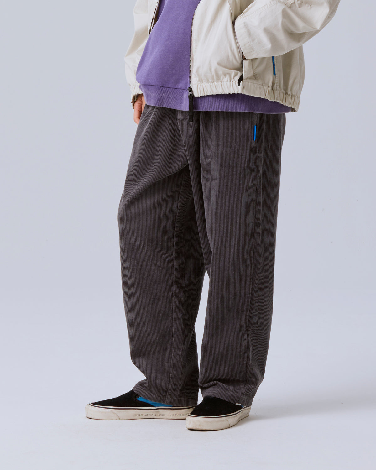 CORDUROY TAPERED SLACKS