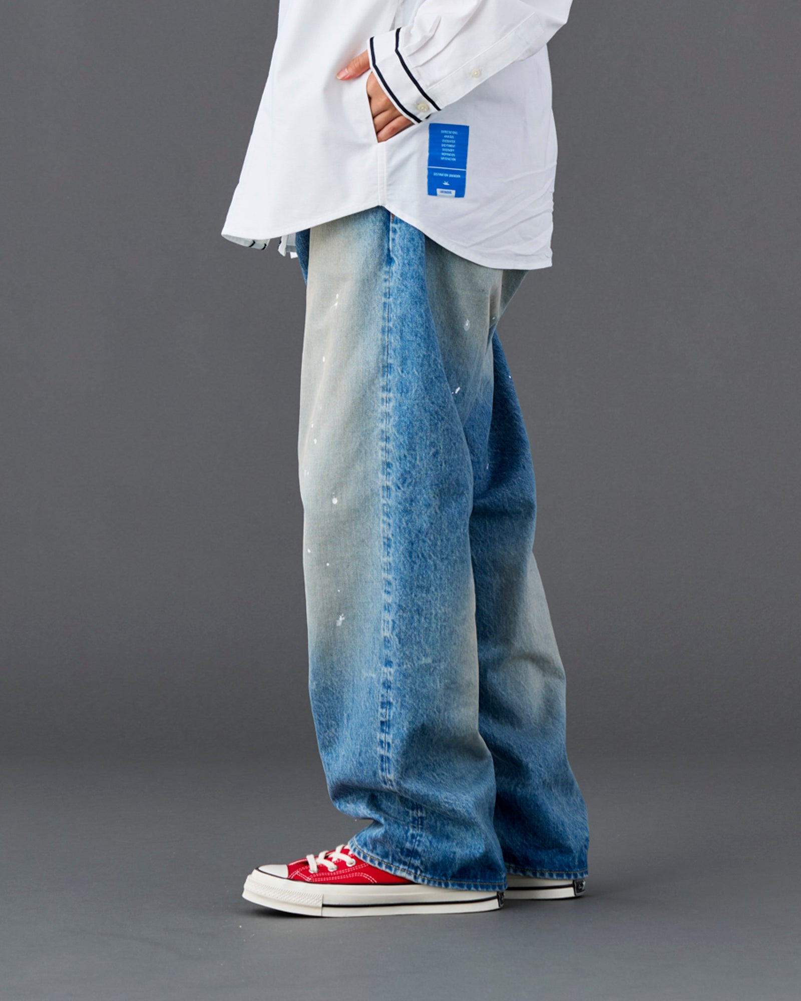 LR LOOSE FIT DENIM PANTS HW